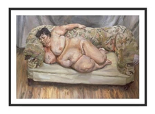 Lucian Freud - Benefits Supervisor Sleeping, Giclee Print, Nude Female Poster