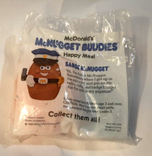 1988 MCDONALDS MCNUGGET BUDDIES HAPPY MEAL TOY - SARGE MCNUGGET - NEW IN BAG