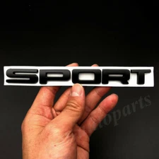 3D Metal Black Sport Car Trunk Fender Side Door Emblem Badge Decal Sticker