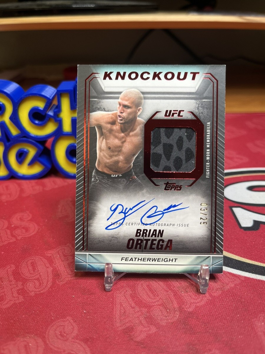 2024 Topps UFC Knockout Red KAR-BOA Brian Ortega Auto and Relic