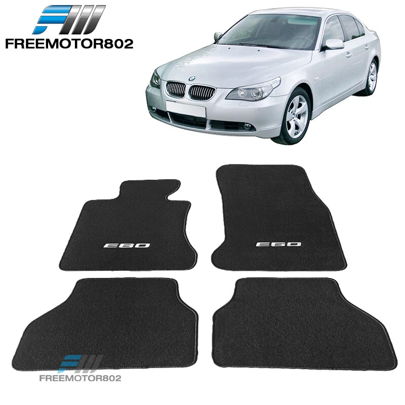 05 10 E60 Logo Sedan 5 Series OE Floor Mats Front Rear Carpet