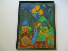 VALENTIN ZENKOVSKY OIL PAINTING VINTAGE RUSSIAN SURREALISM EXPRESSIONISM LSD MOD