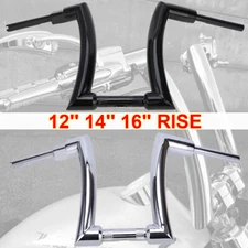 DNA 12 14 16" Rise 2" Ape Hanger Handlebar For Harley Touring Sportster Custom
