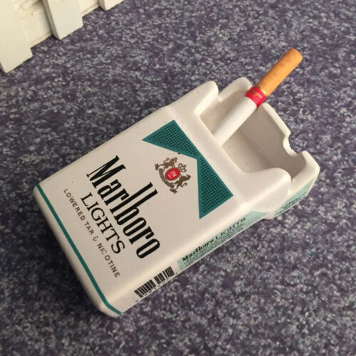 2025Tobacco Cigarette Box Ashtray Bedroom Living Room Ash Tray Ceramic Cigarette - Picture 8 of 26
