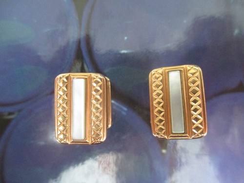 Boutons De Manchette Extensibles Vintage - Métal Jaune, Occasion En Très Bon état - Accessoire élégant Pour Chemise
