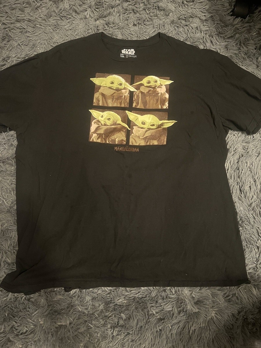 Star Wars The Mandalorian T-Shirt Size 2XL Black Graphic Short