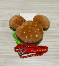 Japan Tokyo Disney Resort Mickey Mouse Hamburger Pass Case Coin Holder Used