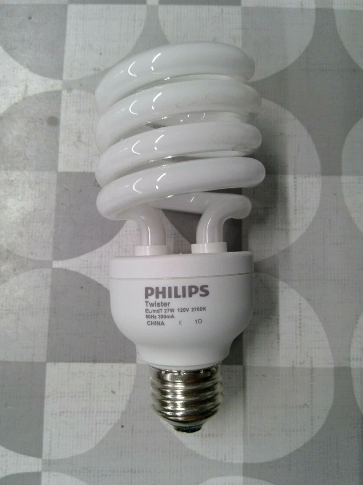 Philips EL/mdT 27W LL 27W 2700K 120V E26 CFL Bulb **Free Shipping** - Image 2 of 2
