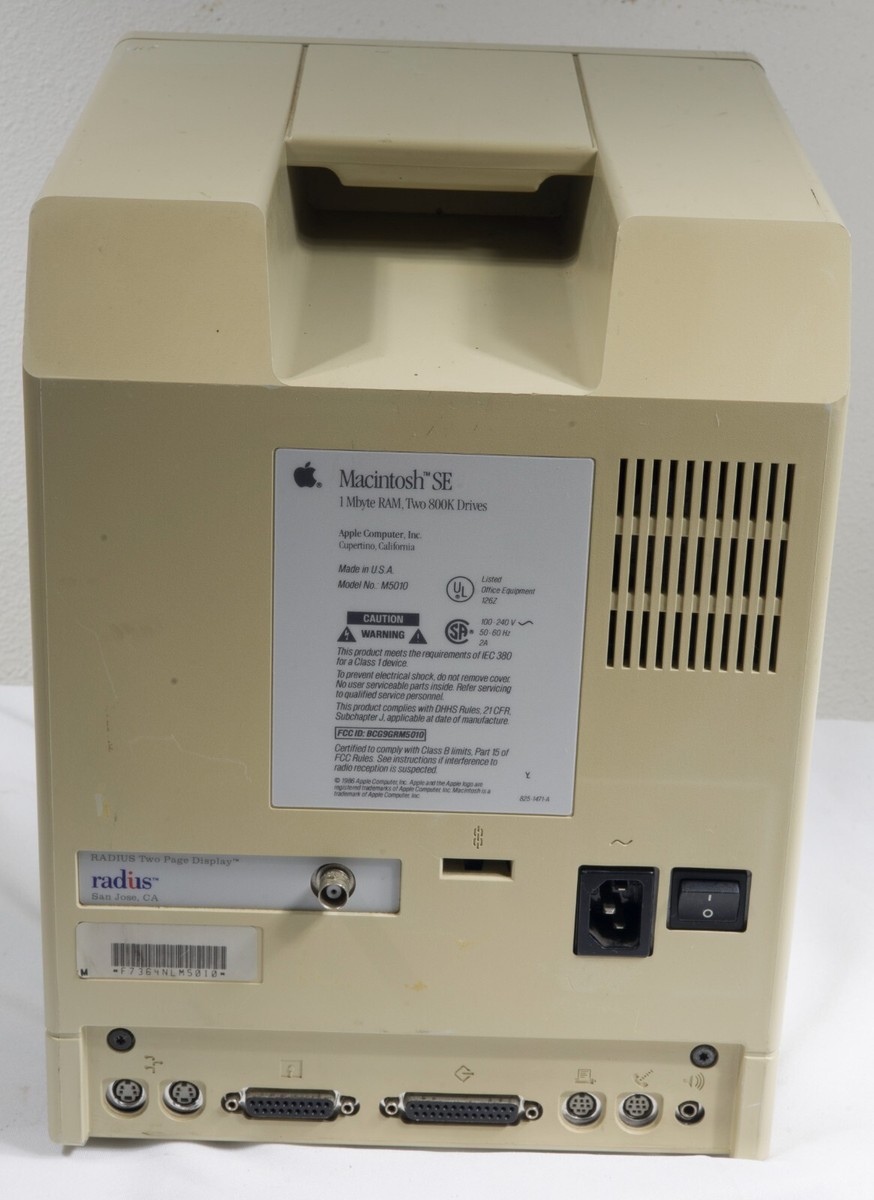 2355番 Apple Macintosh SE APPLE: 1986 