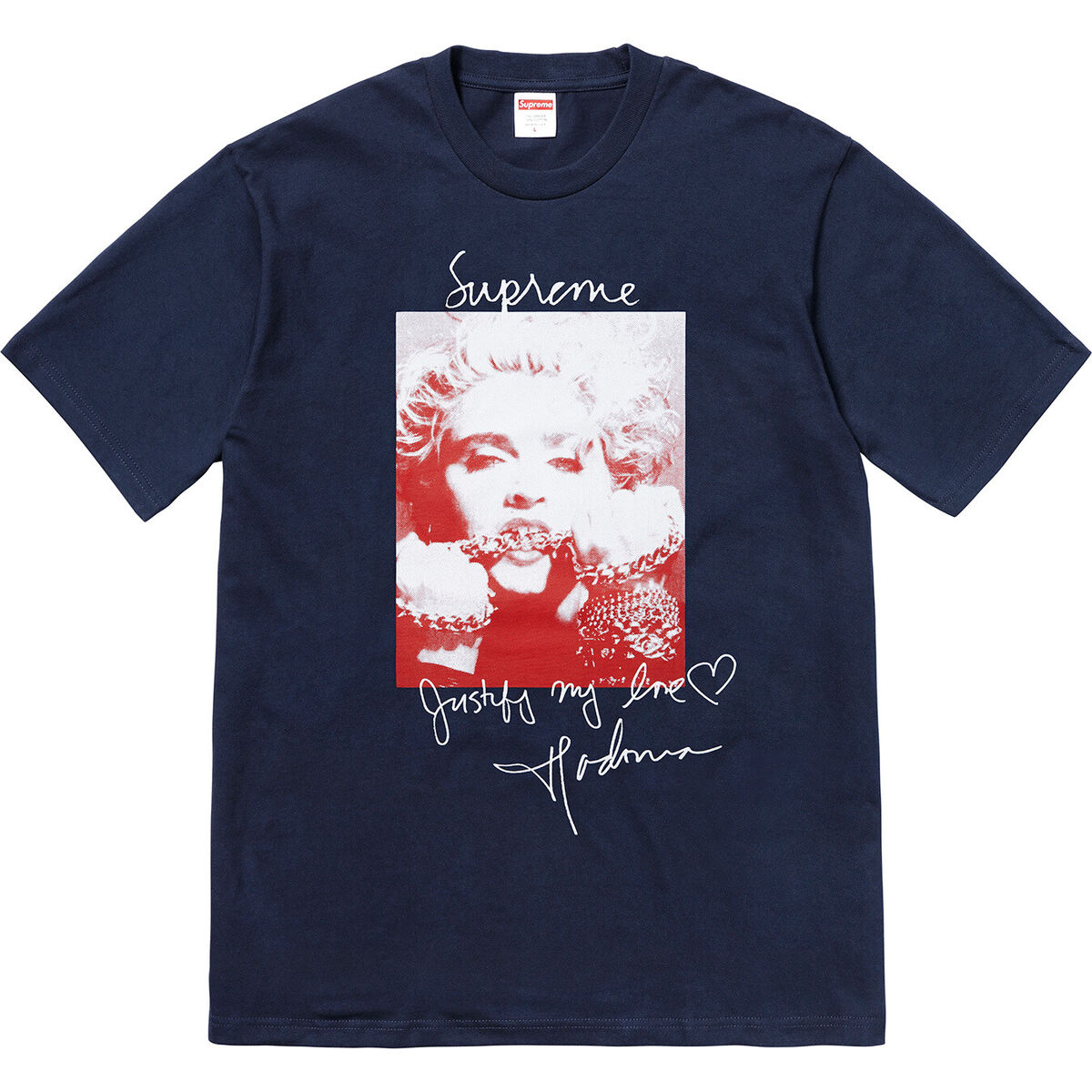 新品 18aw Supreme Madonna Tee RED L マドンナ