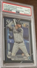 2024 Bowman Chrome Mega Box Mojo Navy Refractor /175 RC Everson Pereira PSA 10