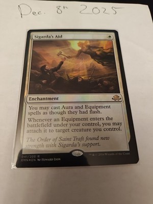 MTG Sigarda's Aid Eldritch Moon Foil NM  #041 Rare