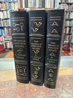 Arthur Conan DOYLE / The Adventures of Sherlock Holmes 3 Volume Set Easton Press
