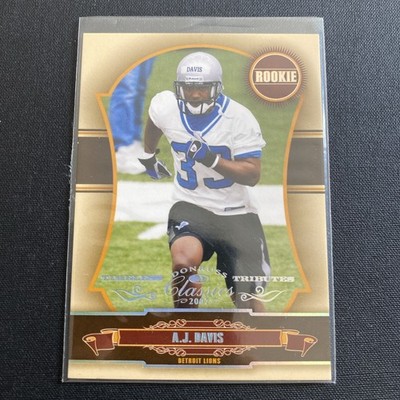 A.J. Davis (Lions) 2007 Donruss Classics ROOKIE Timeless Tributes Silver /50