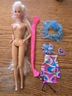 Totally Hair Barbie  Doll Vintage Mattel With Dress Comb Tie!