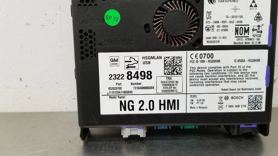 15 GMC SIERRA 1500 INTERFACE MÁQUINA HUMANA HMI 23228498 - Imagem 3 de 4