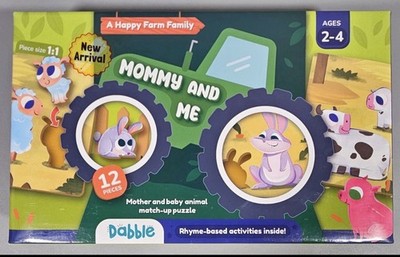 Dabble Mommy and Me A Happy Farm Family 12 Piece Puzzle 2023 Sealed NEW