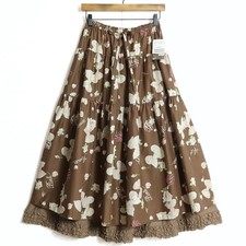 Pink House Taggedcute ribbon  rose PT lawn skirt brown frills Used RCST-0