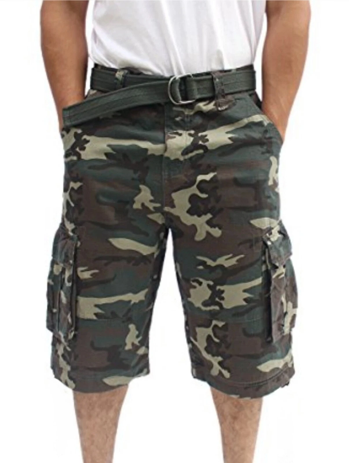 BIG SIZES !!!!! Camouflage Army Fatigue Cargo Shorts For Men