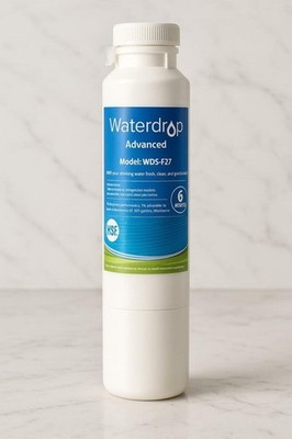 Waterdrop WDS-F27 Refrigerator Water Filter Replacement for Samsung 6-Month Life