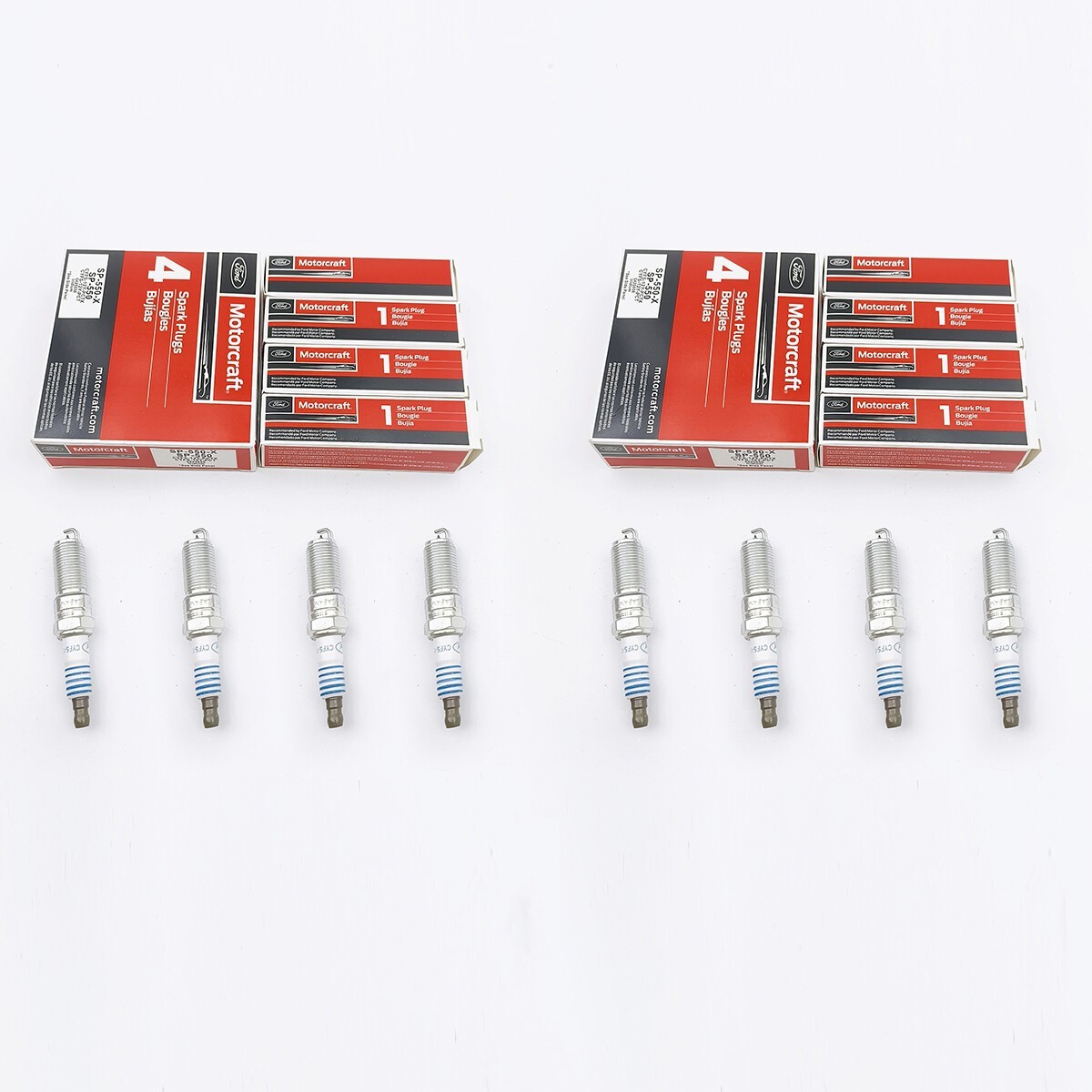 Set of 8 New For Motorcraft OEM Ford Iridium Spark Plugs SP550X CYFS12YPCT