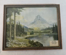 1950s Silver Lake MN A.L. Danek Hardware Advertising Nature Art Print PRETTY