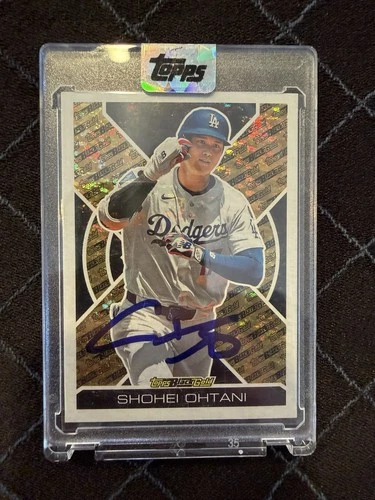 New ListingSealed + Signed Shohei Ohtani IP Blue On Card Auto 2025 Topps Black N Gold Card