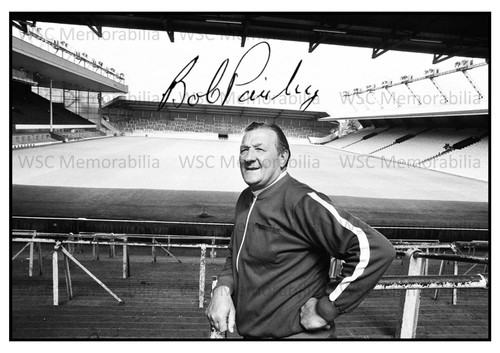 12302. Bob Paisley Signed Pictures (A4 Prints) Liverpool