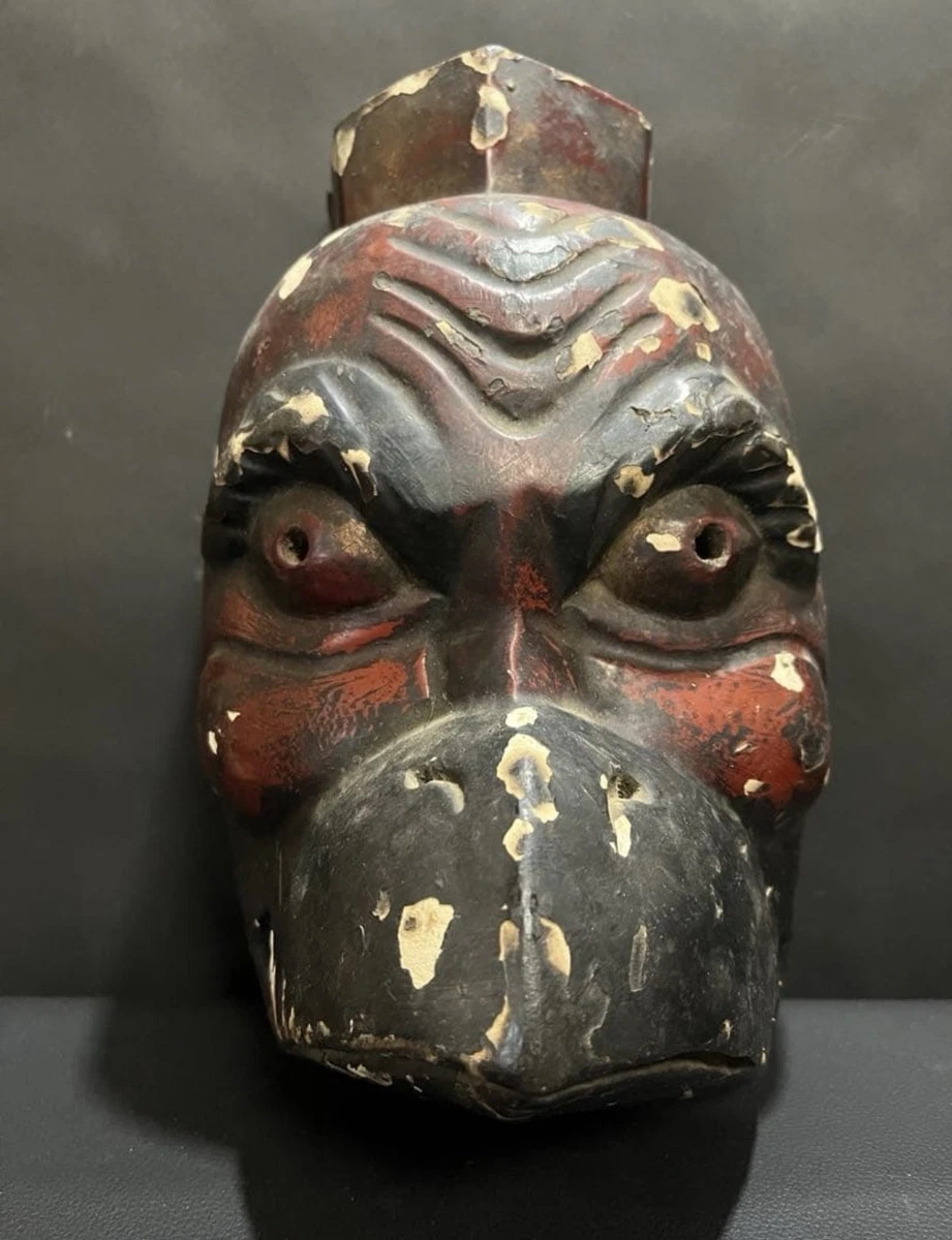 Red Wooden Antique Japanese Masks for sale | eBay