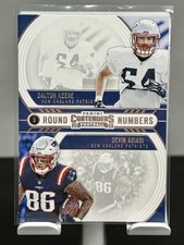 2020 Panini Contenders Round Numbers - #RN-KA - D. Keene/Devin Asiasi - Patriots