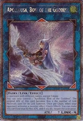 Apollousa, Bow of the Goddess (Alternate Art) - RA02-EN040 - Platinum Secret Rar