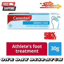 Image of Canesten Anti-Fungal Cream Treatment - Jock Itch - Destroys Athlete’s Foot - 30g