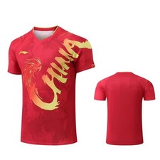 Li Ning Table Tennis Badminton T-shirt Men's Sports Short Sleeve Tee Top 032001