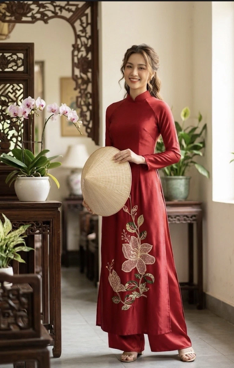 Red Embroidered Dresses for Women for sale