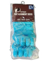 Toe Alignment Socks, Blue, Helps Fix Bunions, Crooked  Hammer Toes,- Size Large