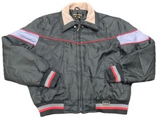Vintage 80s Yamaha Maxim Wear Quilted Snowmobile Racing Jacket Coat Size XLarge