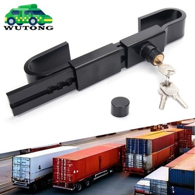 Steel Cargo Door Lock Shipping Container Lock w/3 Keys Heavy Duty Security Black