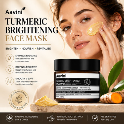 Aavini Turmeric Face Mask   Brighten, Hydrate & Revitalize Dull Skin 100g
