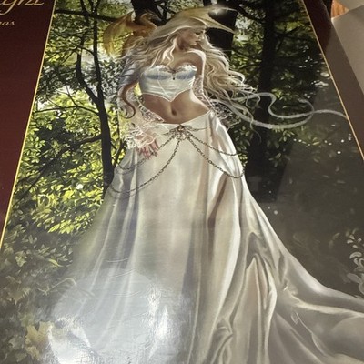 New Sealed Sunsout Asiria: Fading Light Nene Thomas 1000pc Jigsaw Puzzle 16''x34''