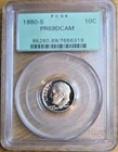 1980-S Roosevelt Dime 10C Silver Proof PCGS PR69DCAM San Francisco