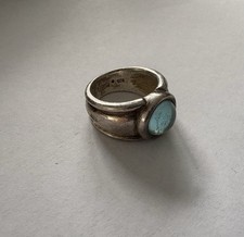 Joop Ring Silber(925) blauer Stein Kornblume , 12,6mm Breit, Gr 53