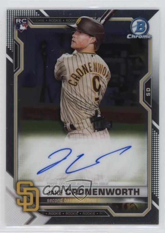 2021 Bowman Chrome Rookie Auto Jake Cronenworth #CRA-JCR RC