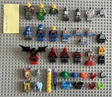 LEGO NEXO KNIGHTS Minifigure Figures & Parts Lot Aaron Lance Clay Macy Axl Bots