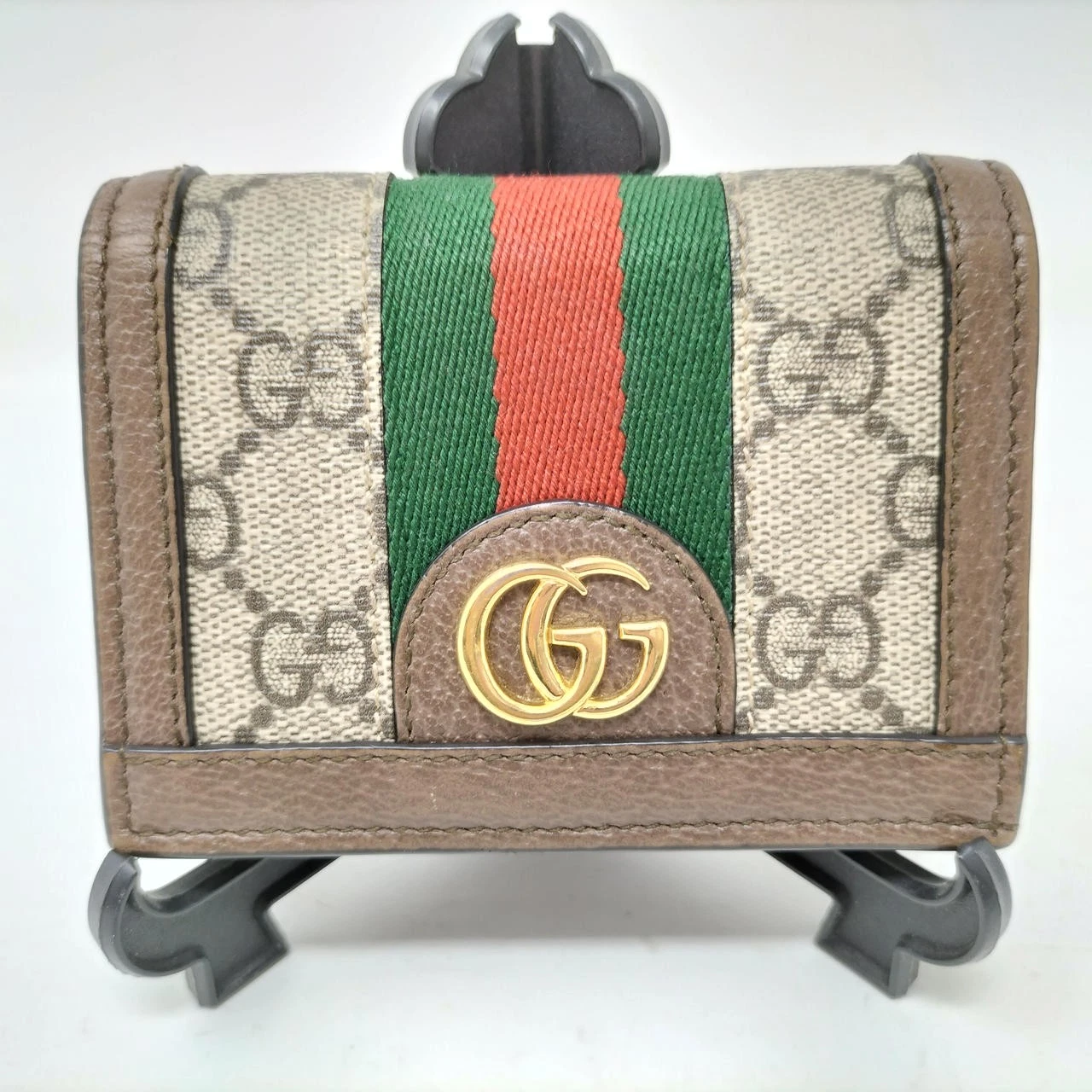 Porte cartes Gucci GG Supreme en toile 11 x 17,5 cm