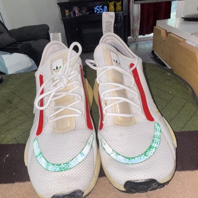 adidas NMD_R1 Spectoo Multi-Color Trefoil GX8108 White Men's Athletic Sneaker