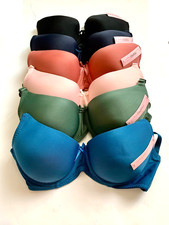 Lot of 6 Women s Bras 36C - Same Style - Mixed Colors. Soft Comfortable Lingerie