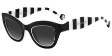 Carolina Herrera Women's Black/White Cat Eye Sunglasses - HER0086S-080S-9O