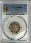 1913 TYPE 1 BUFFALO NICKEL PCGS MS 65