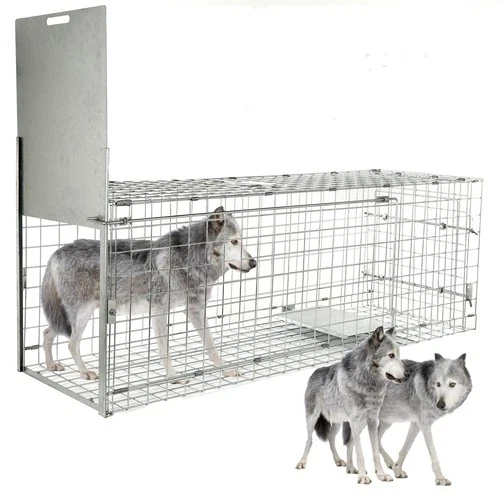 57 Large Humane Live Animal Trap Collapsible Catcher Cage For Animals up to 55lb