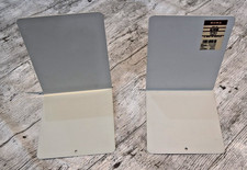 2 Muji Bookend Metal Divider Bookshelf Organiser Storage Rack Bookends ends RARE